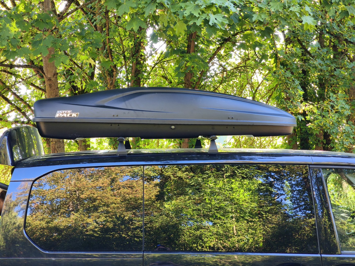 Dachbox Stella 480 zum Mieten – Seitenansicht
