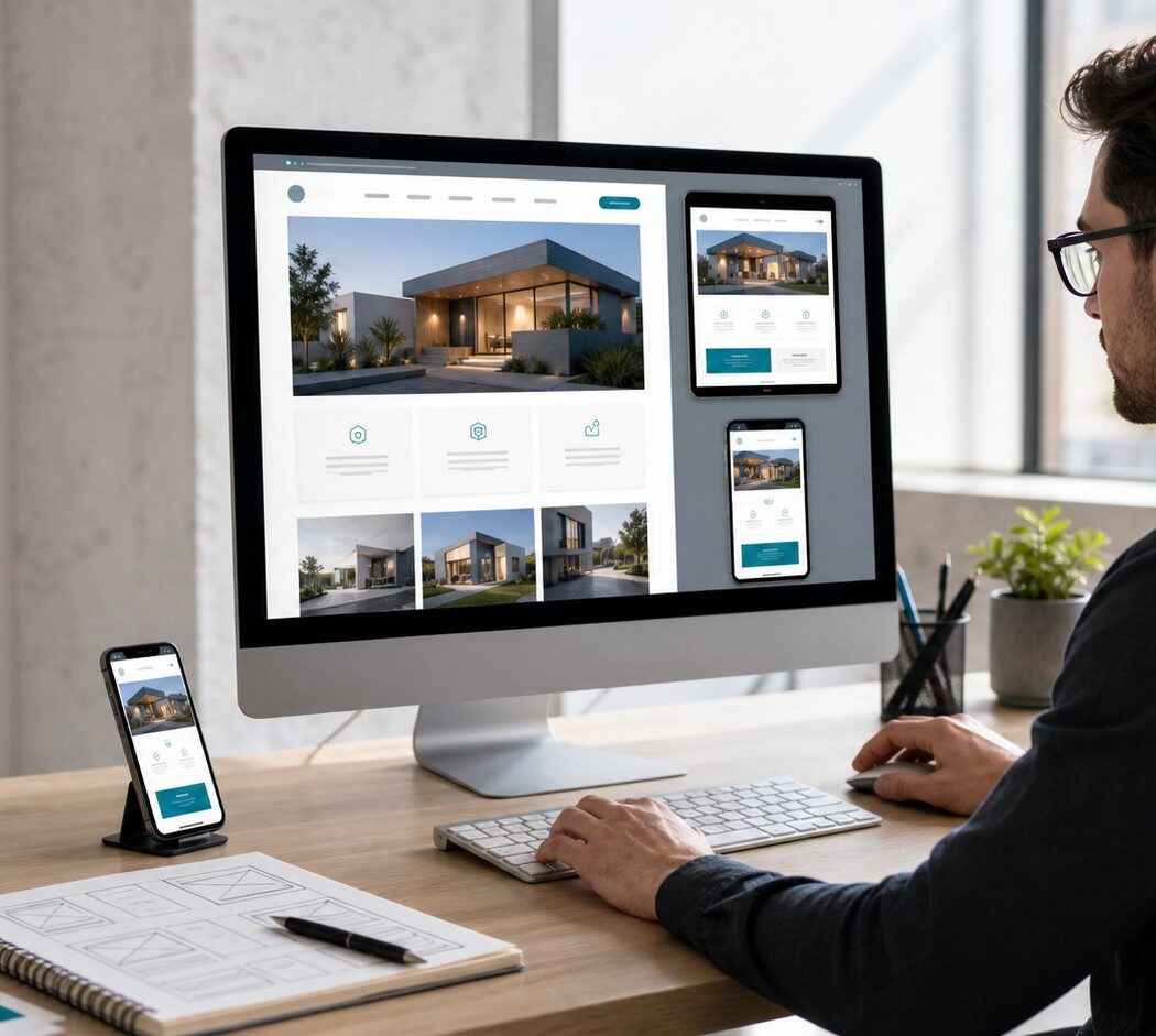Responsive Webseite auf Monitor, Tablet und Smartphone – Webseitenerstellung beim Lieske itkSystemhaus